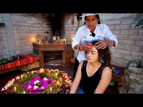 Soothing ASMR Massage and Spiritual Cleansing (Limpia Espiritual) Ritual at night with Doña Rosa