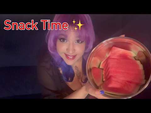 come snack with me | crunchy sweet treats asmr (no talking)