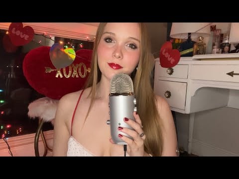 valentines day ASMR | clicky whispers + triggers (dont feel lonely on valentine’s day ramble)💌💋