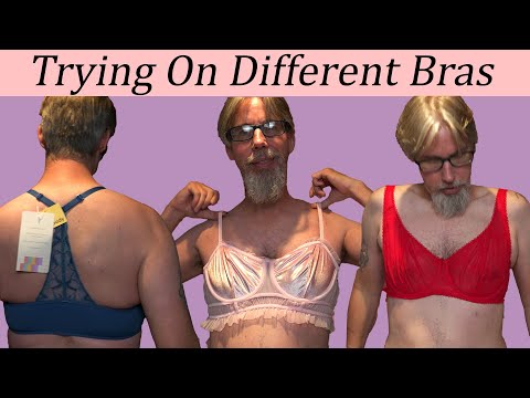 Trying On Different Bras