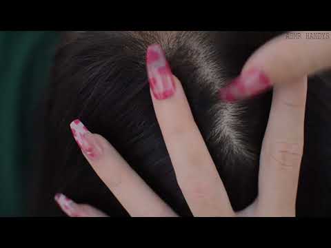 ASMR Hair Scratching, Hair Parting, Hair Treatment On Real Person For Rest And Sleep Better