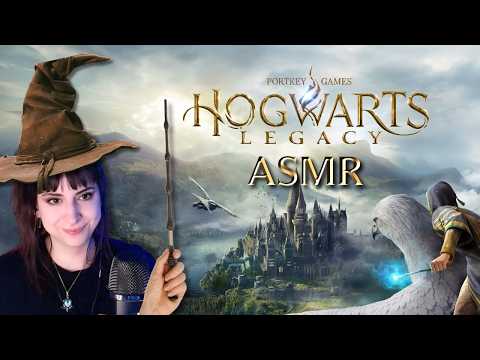 ASMR • Gameplay de Hogwarts Legacy ⚡ Passeando pelo Castelo + Hogsmeade