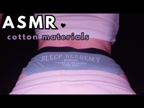 ✨ASMR | Cotton materials, cozy pants | fabric scratching sounds | No Talking