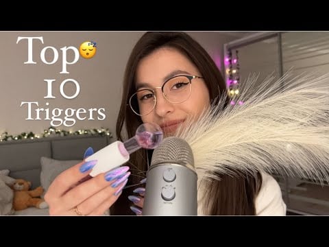 Asmr TOP 10 MOST RELAXING TRIGGERS in 10 minutes (99.999% sleep) ASMR FOR SLEEP AND RELAX