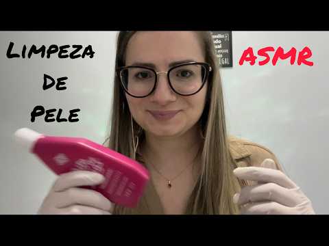 LIMPEZA DE PELE PROFUNDA I ASMR Caseiro (sons de boca, toques na tela, sons de luvas...) #asmr