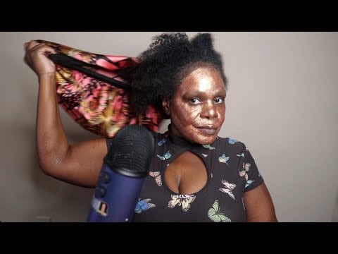 HAIR MASK NAILS SKNIN SELF CARE ASMR CHEWING GUM