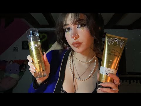 Trying New Bridgerton Fragrances ASMR | Tapping, Scratching, Whispering, Rambling, Liquid Sounds