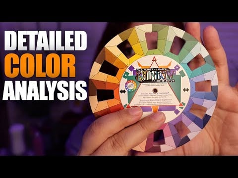ASMR Detailed Color Analysis and Makeup TEST Roleplay