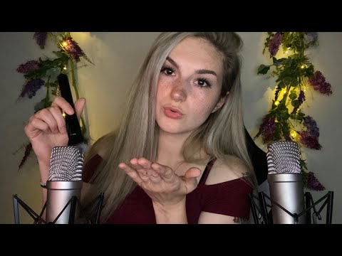 [ASMR] Slow Ear to Ear Kisses & Mic Brushing // Whisper Ramble