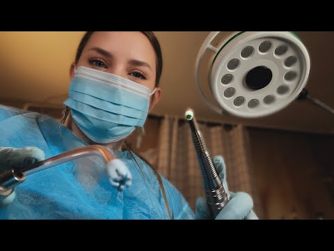 ASMR Dentist 🦷 Relaxing Teeth Cleaning & Polishing with Dental Hygienist