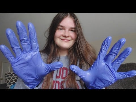 Fast Full Body Massage (gloves, lotion, soft spoken/whisper) ASMR