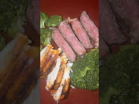 Quick Steak & Chicken Dinner | Simple & Satisfying #steak #homecook #whatsfordinner #asmrfood