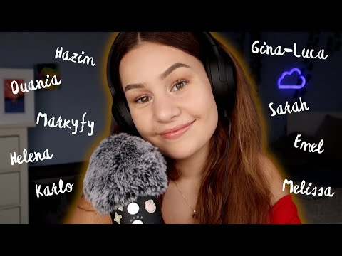 [ASMR] Ich lese EURE NAMEN vor! 💙 | mit sanften Puschel Sounds | ASMR Marlife