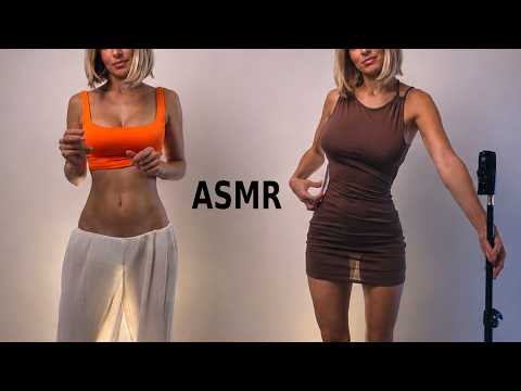 ASMR Belly massage & Fabric scratching sound with GF Mia