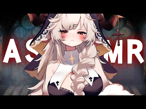 [ASMR] 삐진 표정으로 귀파주는 양수녀님🙏🐑 A Pouty Sheep Nun Cleans Your Ears