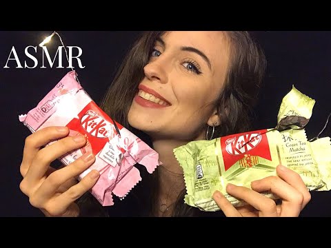 ASMR FRANCAIS 🌙 - Dégustation de KITKAT édition spéciale (EATING SOUNDS + whispers) 🍫