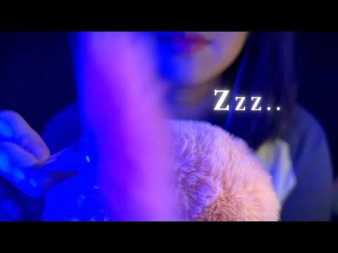 ASMR Face Brushing , Brain Massage, Sleepy , Fall Asleep , No Talking