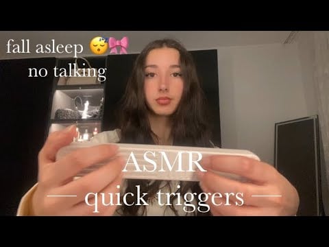 Asmr Quick triggers for sleep 😴🎀 | tapping & scratching + no talking 