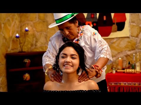 Relaxing ASMR massage & energy healing (limpia) with soft sounds by Doña Rosa