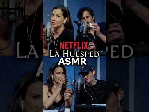 HICE ASMR CON ACTORES DE LA SERIE DE NETFLIX LA HUÉSPED #asmr #shorts #asmrsounds #comedia