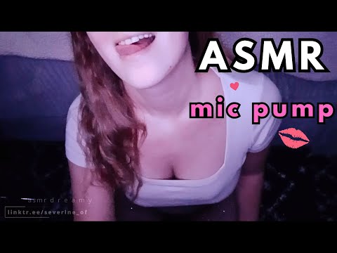 ✨ASMR | Mic pumping on my knees for you | kisses & mouth sounds