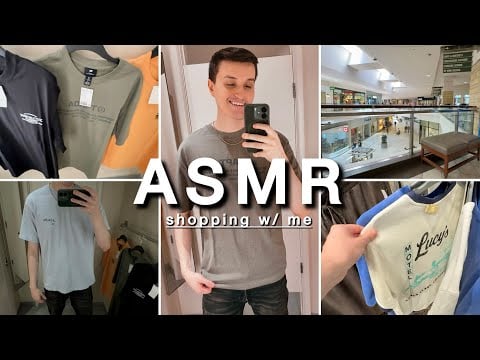 ASMR in Public | Shopping with Me at The Mall 🛍️  (try on haul + whisper ramble)