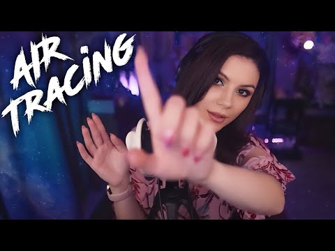 ASMR Air Tracing - COLORS 💎 Whisper, Hand Sounds, Tongue Clicking, Hand Movements