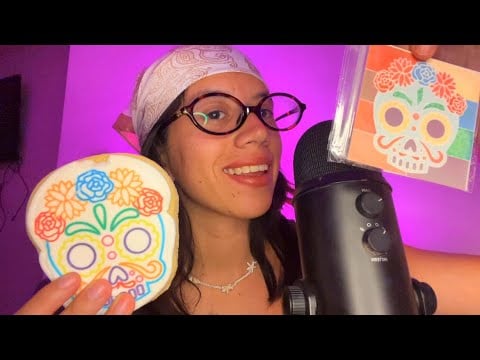 ASMR pintando una galleta comestible 🎨 