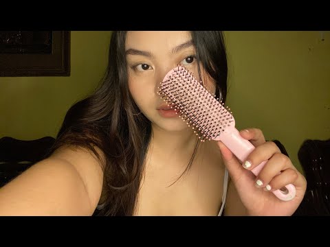 Brushing your hair ASMR 👀🪮