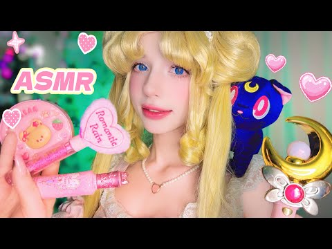 АСМР МАКИЯЖ🌙🥰 ЛУННАЯ ПРИЗМА🩷 *звуки макияжа, помада, кисточки* тык тык