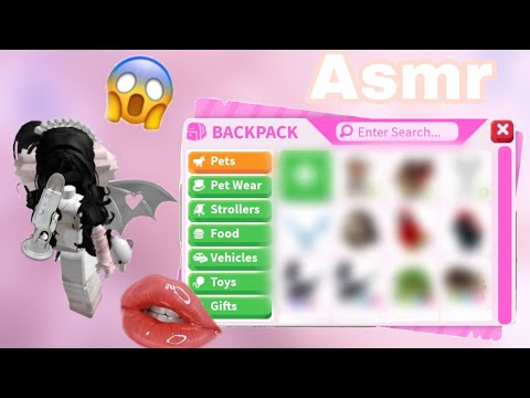 2023 inventory tour in adopt me|| whispering + mouth sounds💗🌸