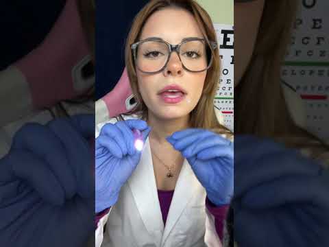 ASMR Eye Exam but EVERYTHING'S WRONG #shorts medical exam doctor Roleplay Orbital Examination