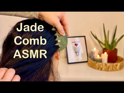 ASMR Jade Comb Hair Brushing & Scalp Sounds for Sleep & Stress Relief 