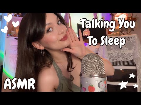 ASMR Talking You To Sleep (Deep Ear to Ear Whisper Rambles and Mouth Sounds)
