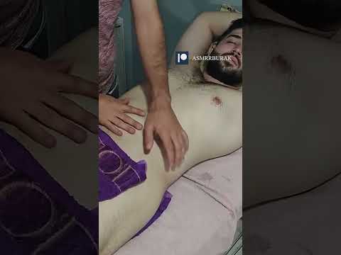 MOST COMFORTABLE METHODS FOR CHEST, ARM AND ABDOMEN #satisfying #relaxing #asmr #shorts #massage