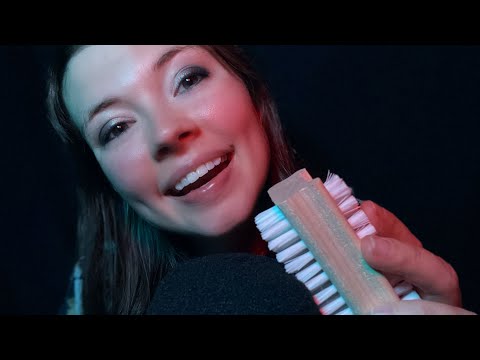 ASMR Circular Mic Brushing With Different Brushes