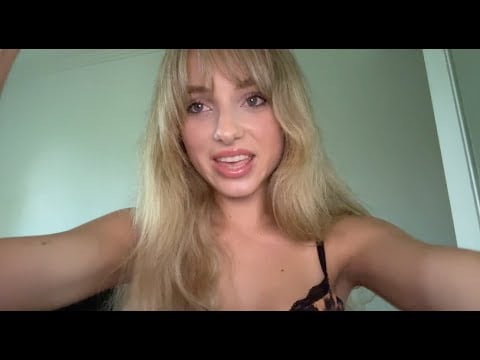 lofi personal attention asmr ( hair brushing, skincare)🩷🫧