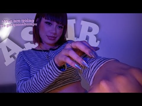 ASMR Scratch on my body + wet mouth sounds 