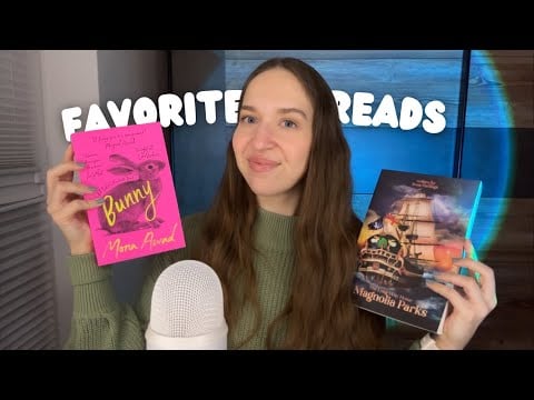 ASMR My Favorite 2025 Books 📚🩷 (Book Triggers, Page Flipping, Paper Sounds, Tracing, Whispers)
