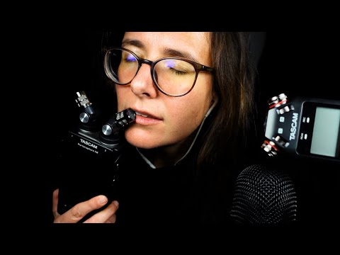 ASMR Wet Mouth Sounds 👄 Tascam Vs. Blue Yeti Vs. Tascam