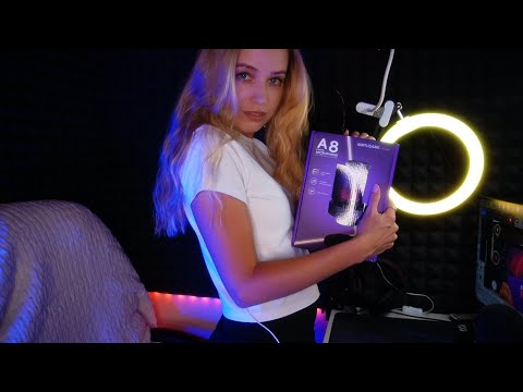 АСМР тестирую новый микрофон FIFANE A8... и твою чувствительность