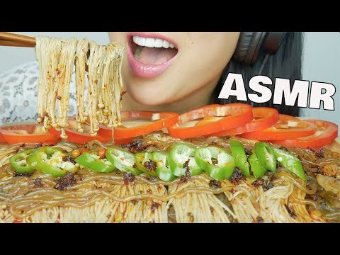 ASMR SPICY ENOKI MUSHROOM (EXTREME CRUNCHY EATING SOUNDS) NO TALKING | SAS-ASMR