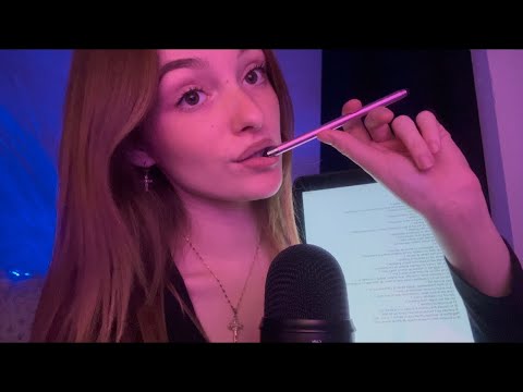 ASMR: TEST DE CONCENTRATION (je te pose des questions)