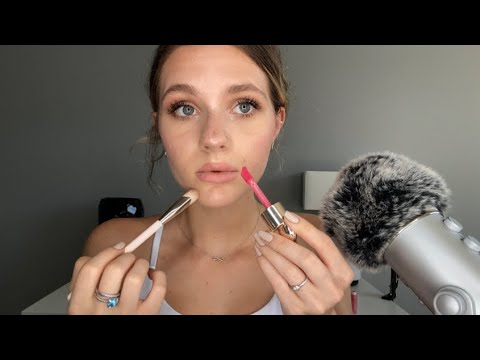 ASMR| Doing My Makeup/ Tingly Close Whisper