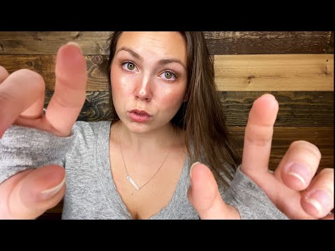 ASMR- WHISPER RAMBLE w/ RAKING + INVISIBLE SCRATCHING🤗