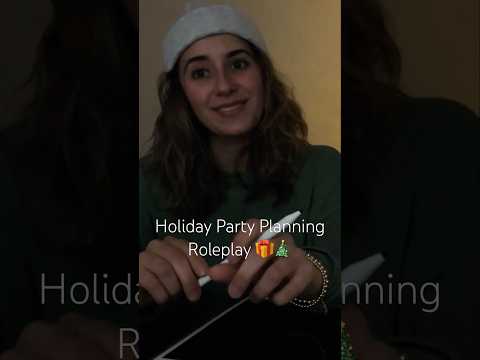 ASMR Holiday Party Planning Short 🎄 Relax & Enjoy