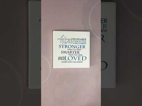 ASMR Tapping On A Quote Plaque #ASMR #Shorts