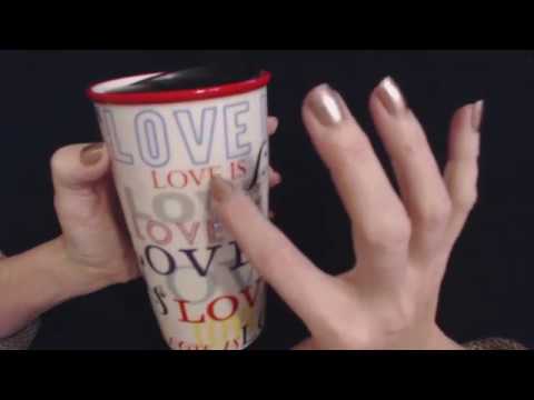 ASMR ~ Coffee Mug Letter Tracing/Tapping/Whisper