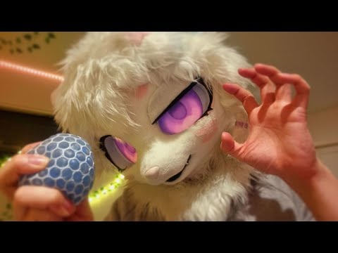 [FURRY ASMR] Ranting Softly While Playing with Triggers (3Dio Whisper ASMR)