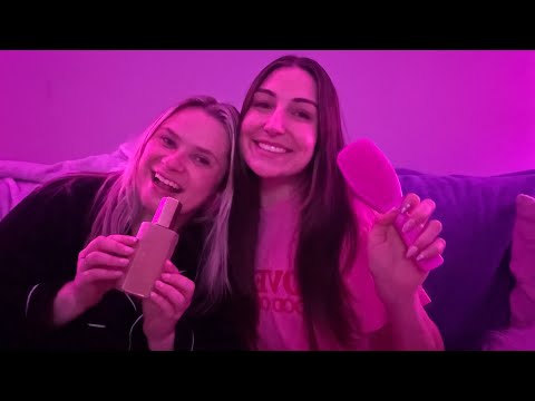 ASMR | Hair Relaxation (Galentines Edition!) 🩷🌙